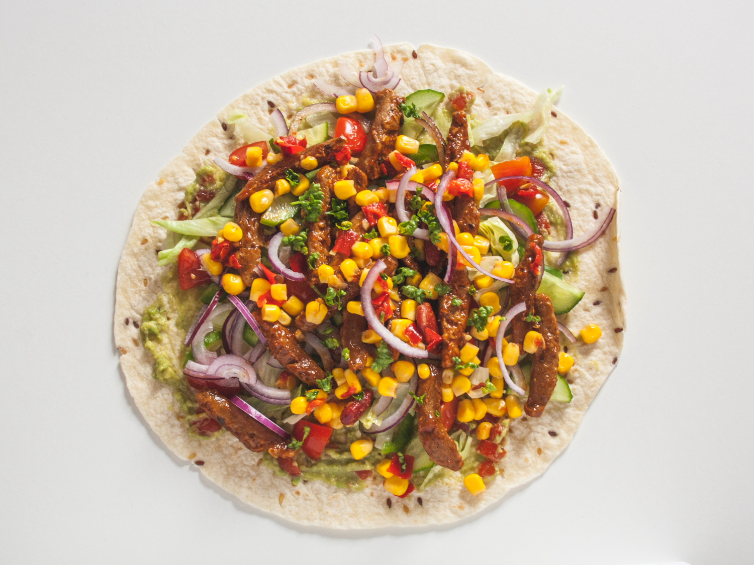 vegane Burritos mit marinierten SojaSticks › The Vegetarian Diaries