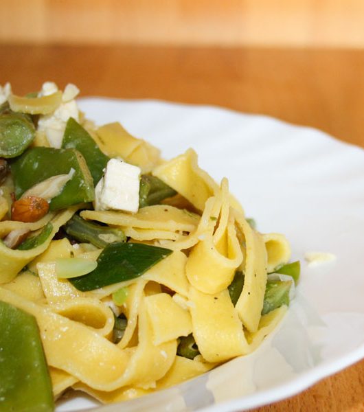 Nudeln mit grünen Bohnen und Feta - The Vegetarian Diaries