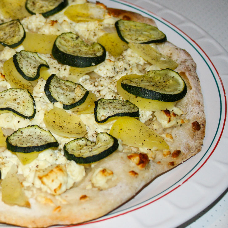 Pizza Patata mit Zucchini - The Vegetarian Diaries