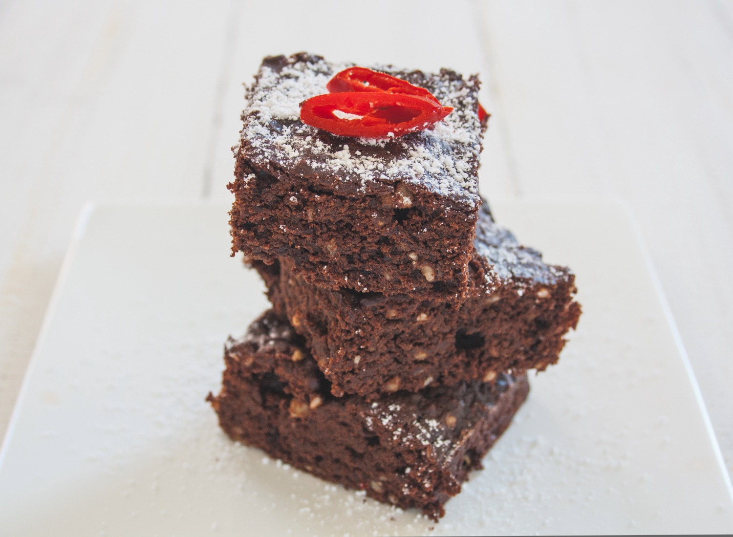 feurig vegane ChiliBrownies The Vegetarian Diaries