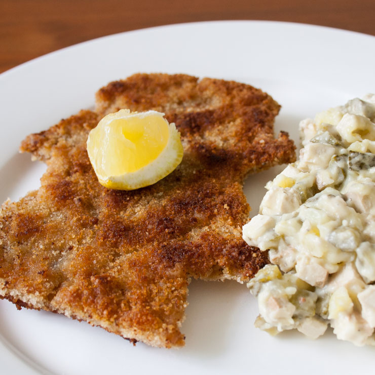 veganes Schnitzel mit Kartoffelsalat - The Vegetarian Diaries