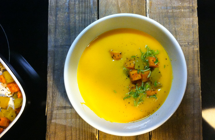 Süßkartoffel-Limetten-Suppe - The Vegetarian Diaries