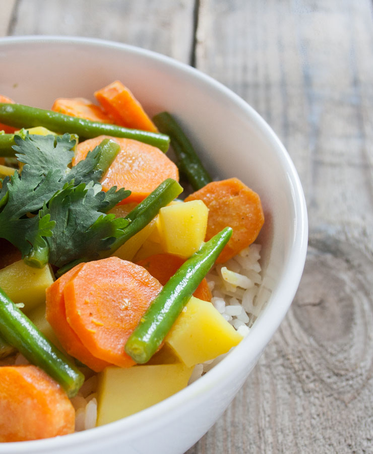 Thai-Curry mit Kokosmilch und grünen Bohnen - The Vegetarian Diaries