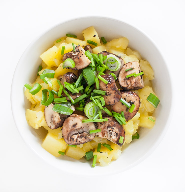 Rezept - Kartoffelrisotto mit Champignons - The Vegetarian Diaries