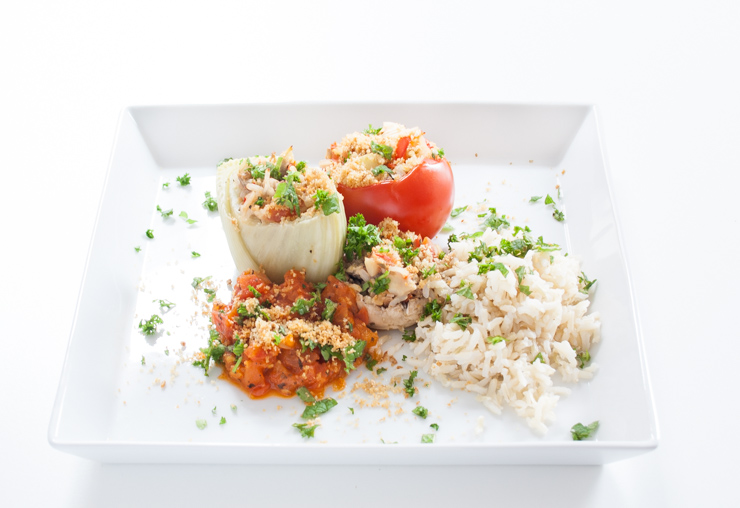gefüllter Fenchel mit Gemüse und Reis - The Vegetarian Diaries