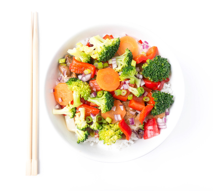 Wokgemüse mit Erdnuss-Seitan - The Vegetarian Diaries