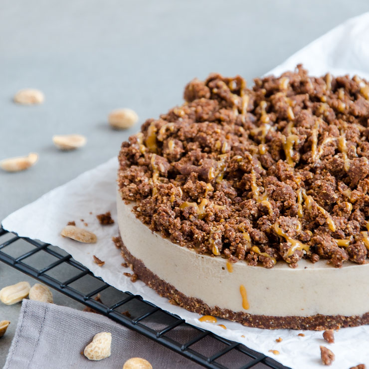 No Bake Kokos Erdnuss Torte The Vegetarian Diaries