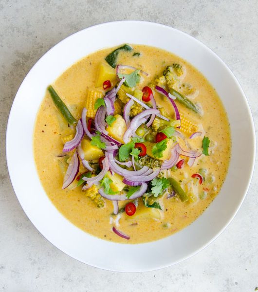 grünes Thai-Curry mit Kokosmilch - The Vegetarian Diaries